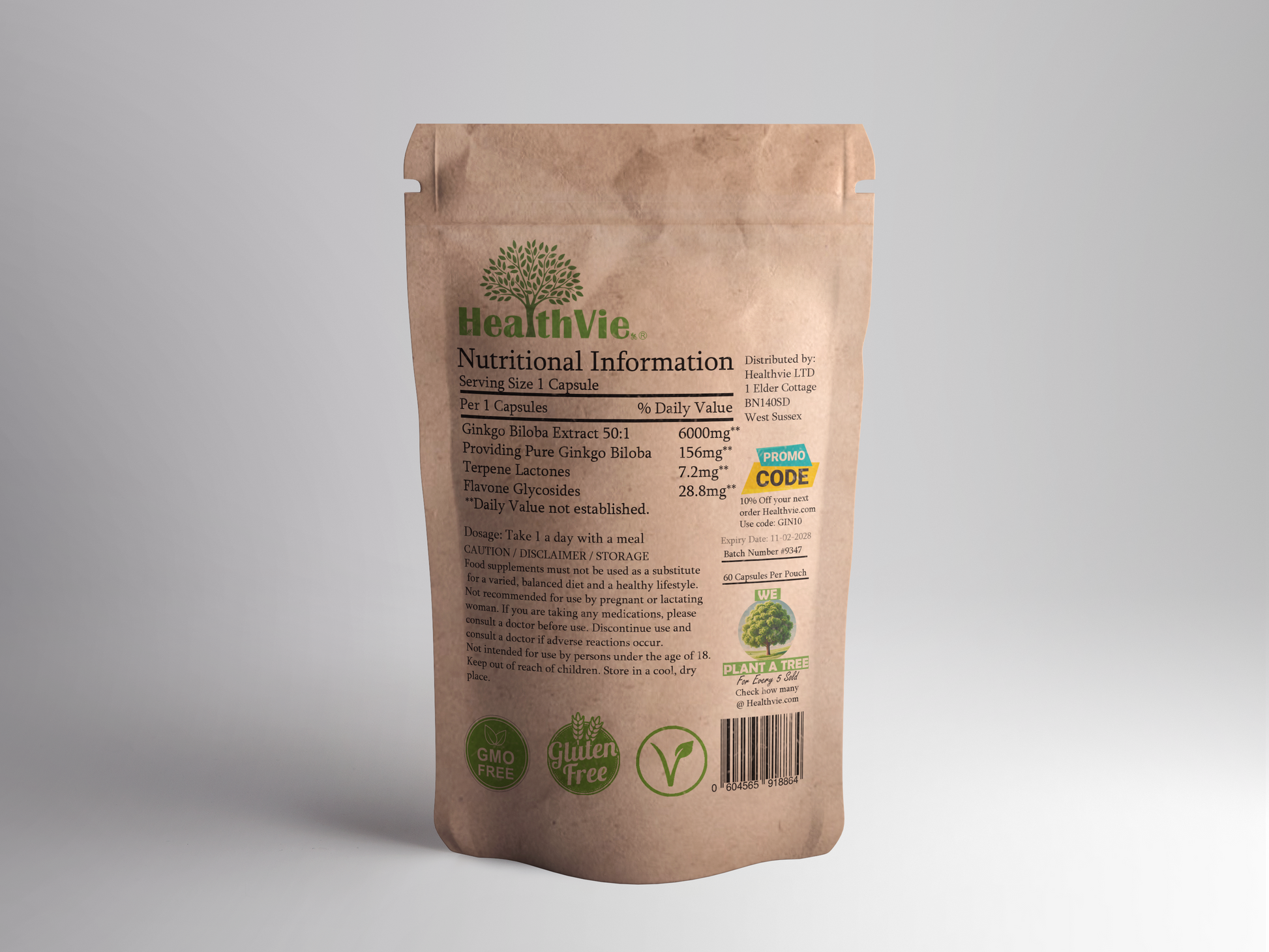 Ginkgo Biloba Supplement